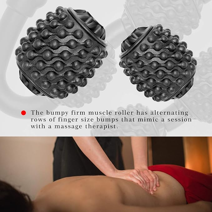 Cellulite Massage Tool Deep Fascia Massager & Dimpled Skin Remover for Legs - Anti-Cellulite Roller Tech with Lymphatic Drainage, Smooth Skin & Pain Relief for Thighs & Buttocks Sculpting
