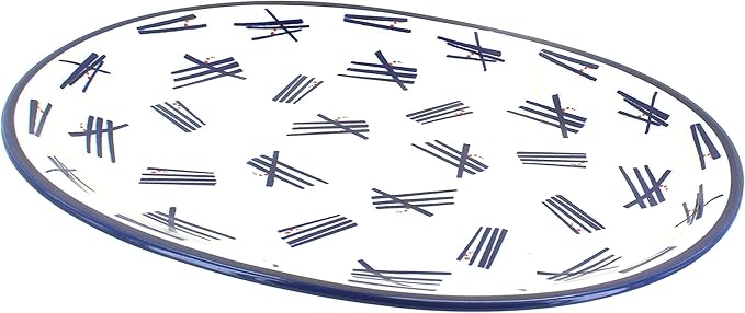 Blue Rose Polish Pottery Zoe Large Serving Platter