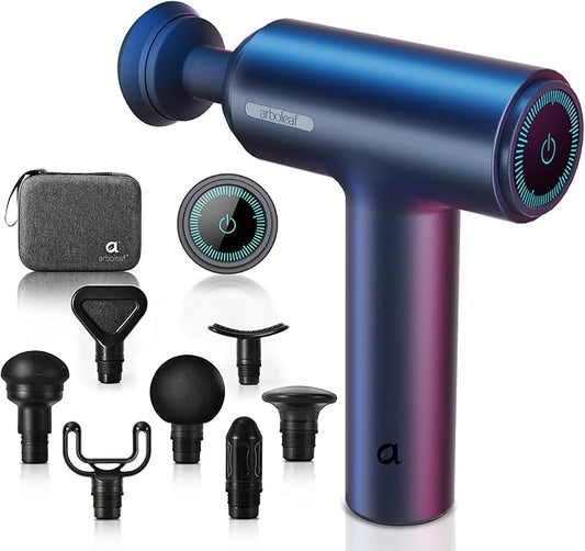 arboleaf Massage Gun, Powerful Massage Gun Deep Tissue, Handheld Percussion Muscle Massager with Portable Travel Case for Athletes, Relax, Gifts