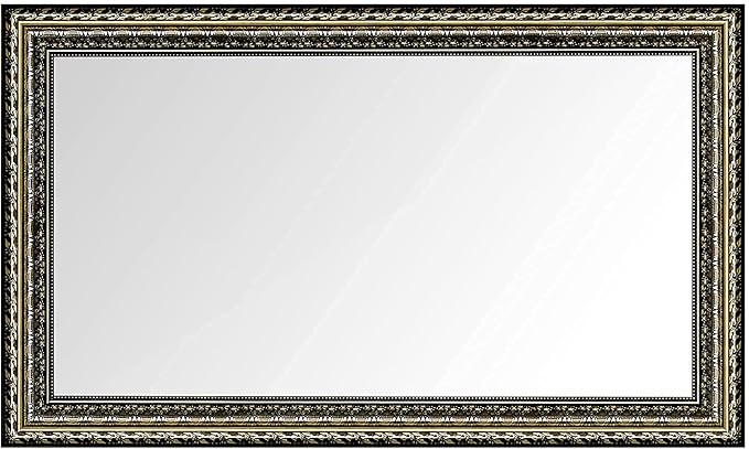 Bathroom Wall Mirror, Decorate Bathroom Mirrors for Wall, Rectangle Modern Bathroom Wall Mounted Mirror Vertical or Horizontal Hanging for Living Room (Gold Framed 40" x24'')