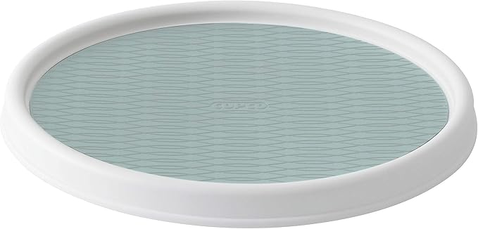 Copco Basics Non-Skid Pantry Cabinet Lazy Susan Turntable, 12-Inch, Blue