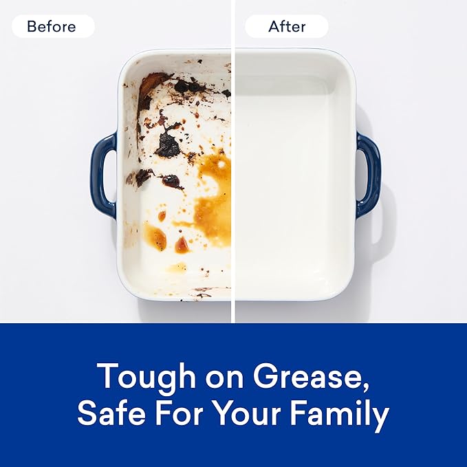 BLUELAND 100% Plastic-Free Dishwasher Detergent Tablets, 36 Count, Free & Clear, Eco-Friendly Dishwashing Pods, Natural, Sustainable