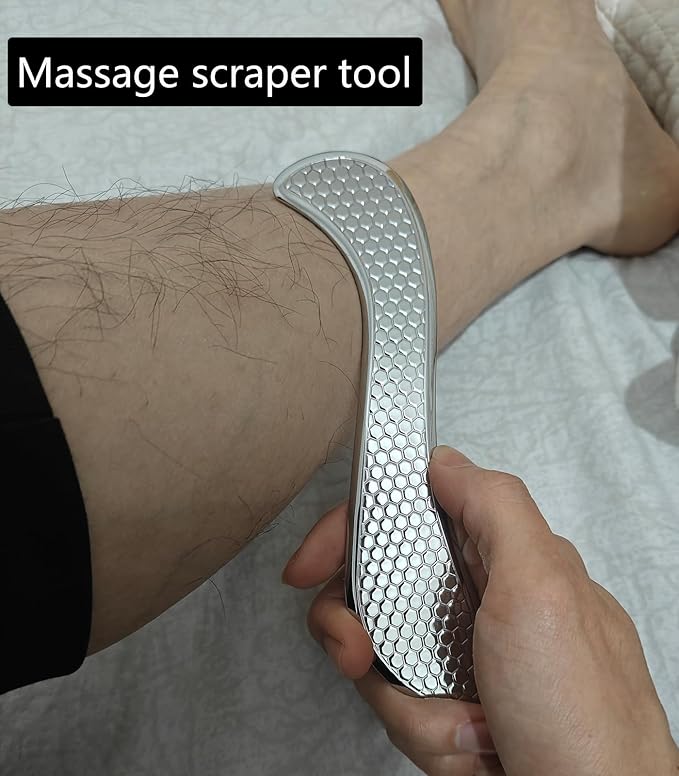 4 in 1 Professional IASTM Tool Set,Stainless Steel Muscle Muscle Tools with Case, Physical Therapy Massage Equipment and Deep Tissue Massage Tools