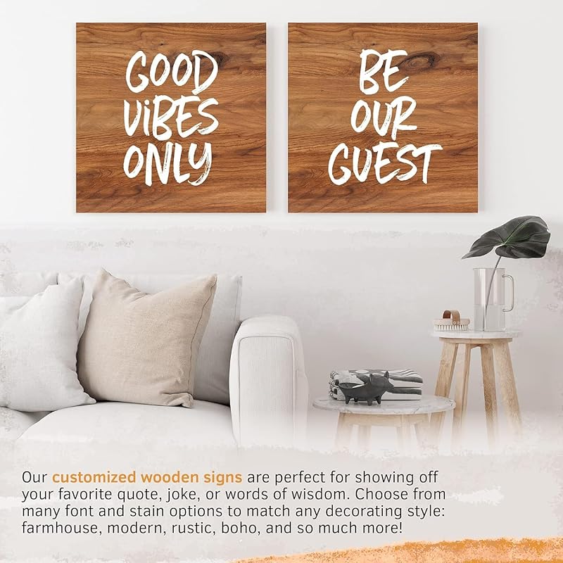 Custom Wood Signs Personalized | Farmhouse Decor | Personalized Signs | Personalized Rustic Wood Signs | Father's Day Gift | Custom Sign | Ready to Hang! (12x24 Inches)