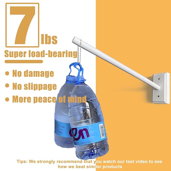 Crib Mobile Wooden Arm, Wall Mounted Suitable for All Cribs 100% Natural Larch Hanger Nusery Decor Baby Room Safe Holder(Mobile is not Included