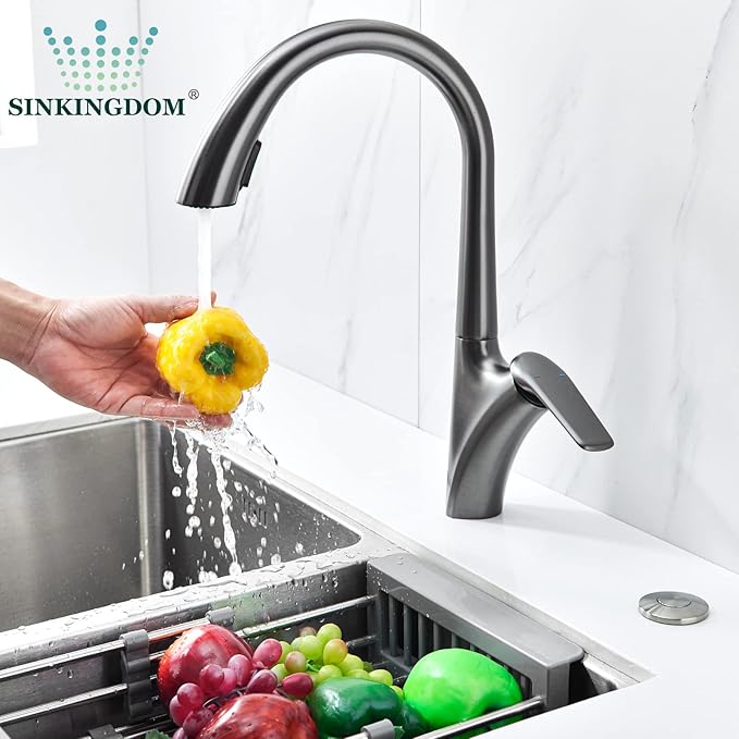 Garbage Disposal SinkTop Air Switch Kit with Stainless Steel Button,Brushed Nickel