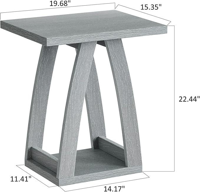 End Table, Side Table, Nightstand, Sofa Side Table with Shelf, Modern End Table for Living Room, Bedroom