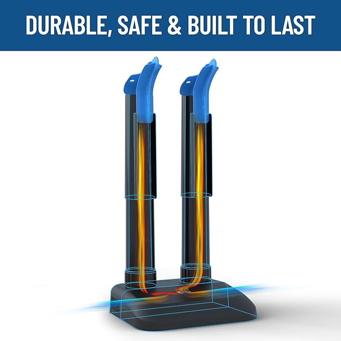 Everlasting Comfort Silent Convection Boot Dryer for Work Boots, Boot Warmer, Energy-Efficient with Fanless Feature to Reduce Smell - Ideal for Sneakers, Cleats & Winter Gear, Ski Boot, Gloves & Shoe