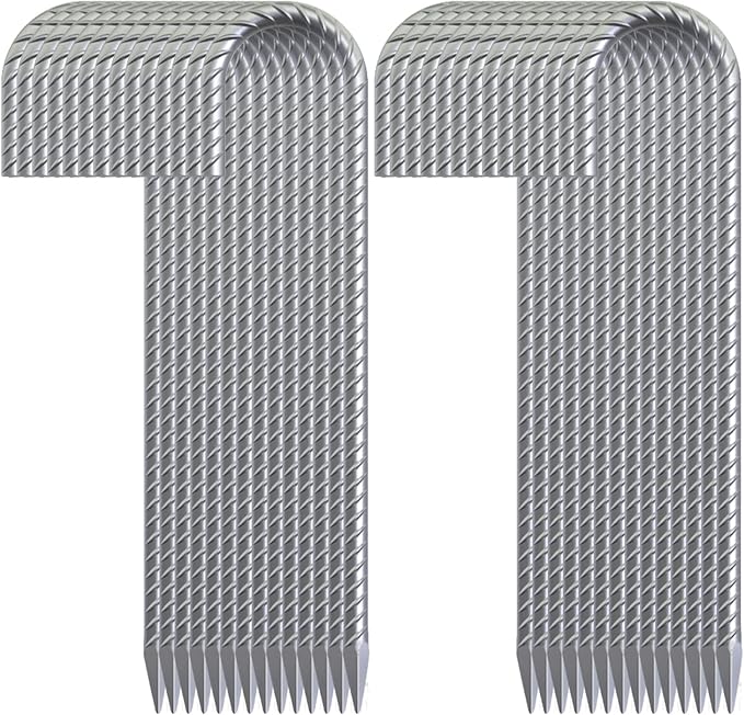 16 Inch 28 Pack Rebar Stakes, 3/8" Diameter J Hook Steel Ground Anchor Stakes, Heavy Duty Galvanized Tent Stakes, Metal Fence Stakes for Outdoor Decoration Yard Inflatables Gardening