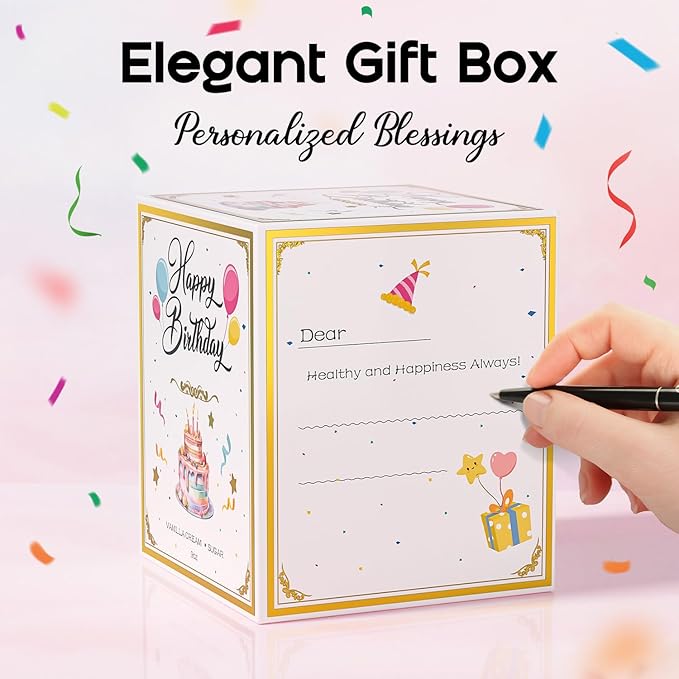 30th Birthday Candles Gifts for Women- 9 oz Happy Birthday Candle with Vanilla Birthday Cake Scent, Gifts for Women & Men, Friendship Ideas