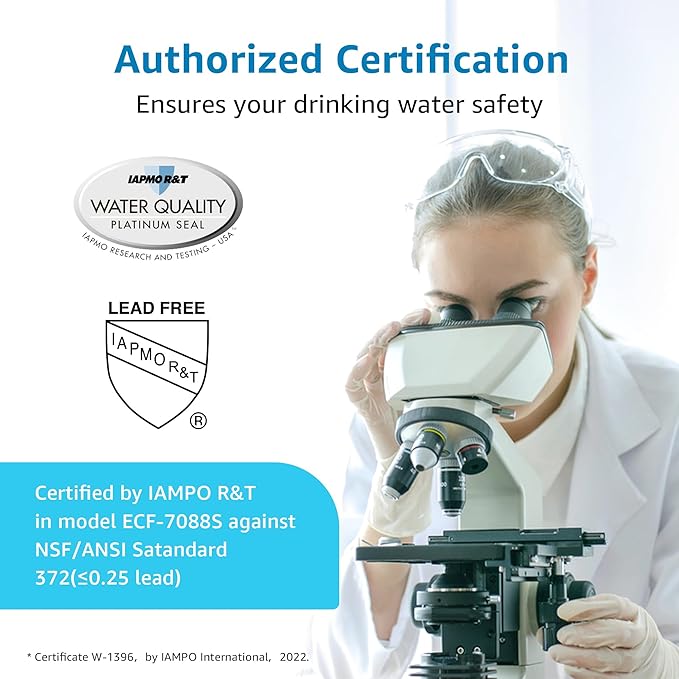 AQUA CREST Fluoride Water Filter, Replacement for Berkey® PF-2® Fluoride Reduction Elements, Berkey® Gravity Filtration System, NSF/ANSI 372 Certified, Pack of 2