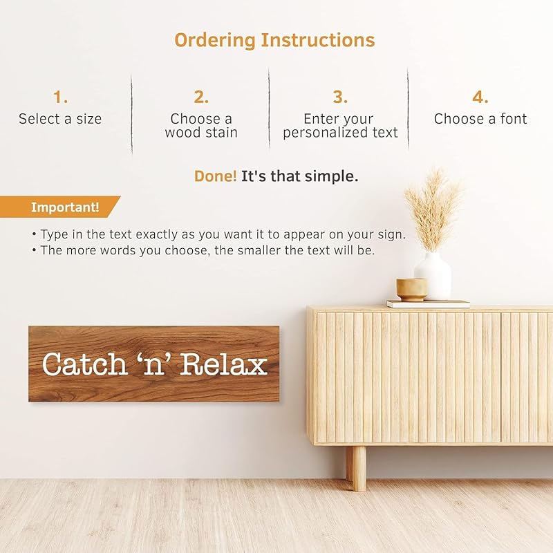 Custom Wood Signs Personalized | Farmhouse Decor | Personalized Signs | Personalized Rustic Wood Signs | Father's Day Gift | Custom Sign | Ready to Hang! (5.5x18 Inches)