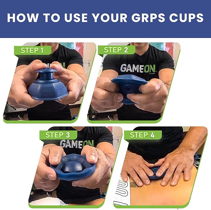 Cupping Therapy Set – Cupping Kit for Massage Therapy – Silicone Cups – Massage Cups – Smart Cupping for Fascia and Myofascial Release (Large, Blue)