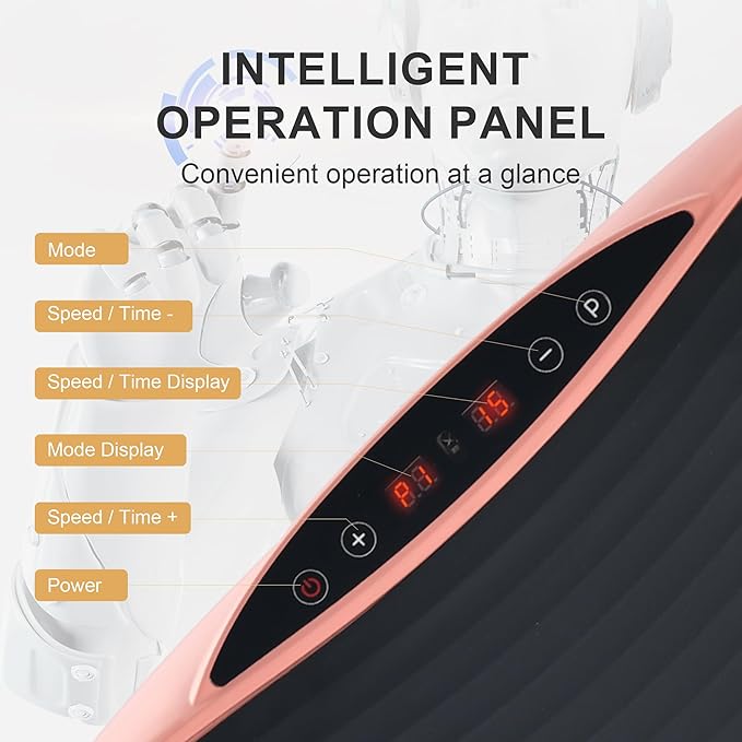 EILISON Glory Vibration Plate Exercise Machine - Whole Body Workout Vibration Fitness Platform Equipment for Home & Travel Workout, Weight Loss, Toning & Wellness