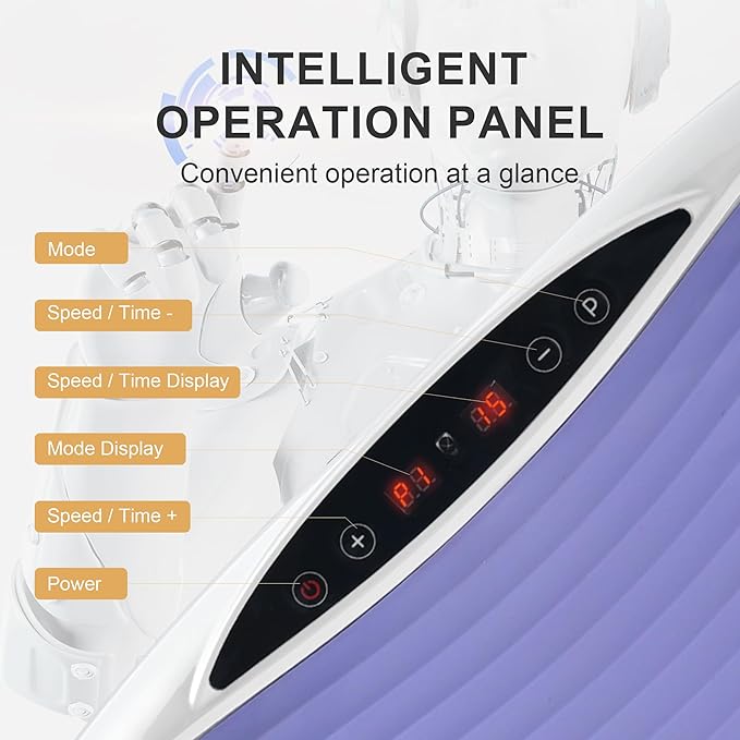 EILISON FIRMHOLD Handle Vibration Plate Exercise Machine for Lymphatic Drainage- Full Body Vibration Platform for Weight Loss, 350lbs Vibration Plate for Beginners & Recovery (Glory Purple)