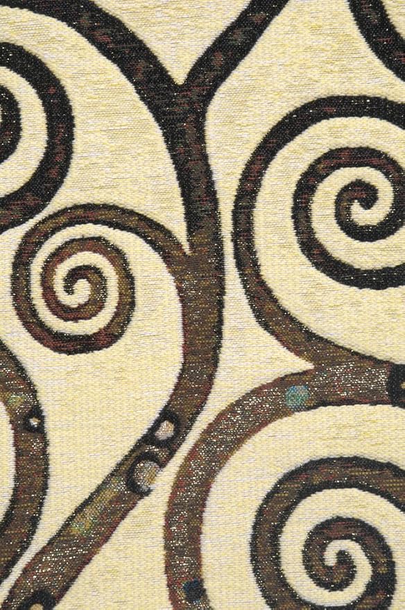 C Charlotte Home Furnishings Inc Lebensbaum Branches Cushion Cover | Pure Cotton Decorative Cushion Case | Cushion Cover for Indoor Use | 17x17 Inch Cushion Cover for Living Room I by Gustav Klimt