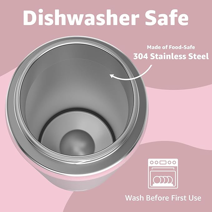 Chill Oasis Water Bottle | Compatible With Popular Flavor Cartridges | BPA Free, Leak Proof, Double-Walled Vacuum Insulated Stainless Steel, and Dishwasher Safe | Cold for 24 Hours (Pink, 12oz)