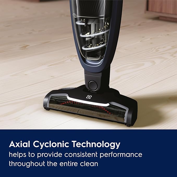 Electrolux WellQ7 Pet Cordless 2-in-1 Vacuum Cleaner with Motorized PetPro+ Nozzle for Easy Pet Hair Removal, 50-Minute Run Time, 2 Power Modes, Indigo Blue