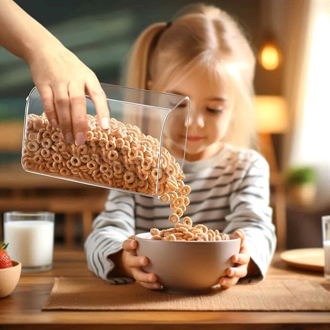 Amazing Abby - Carol - 96-Ounce Acrylic Canister (Set of 3), Plastic Airtight Food Container, Stackable for Pantry Storage, BPA-Free and Shatter-Proof, Perfect for Home and Commercial Use