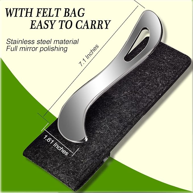 BYYDDIY Stainless Steel Gua Sha Muscle Scraper Tools,Scraping Massage Tools,Scar Tissue Tool,Guasha Massage Scraper Tool,IASTM Tools,Fascia Scraper,Soft Tissue Massage Tool, Guasha Tool for Body