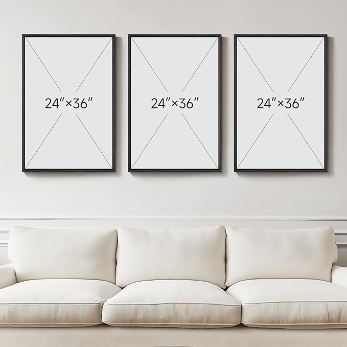 Framed Textured Wood 3D Wall Art for Living Room, Large Boho Tropical Brown Artwork for Walls, 3 Piece Farmhouse Botanical Leaf Wood 3D Textured Wall Art Decor for Office Bedroom Hallway, 24x36 Inch