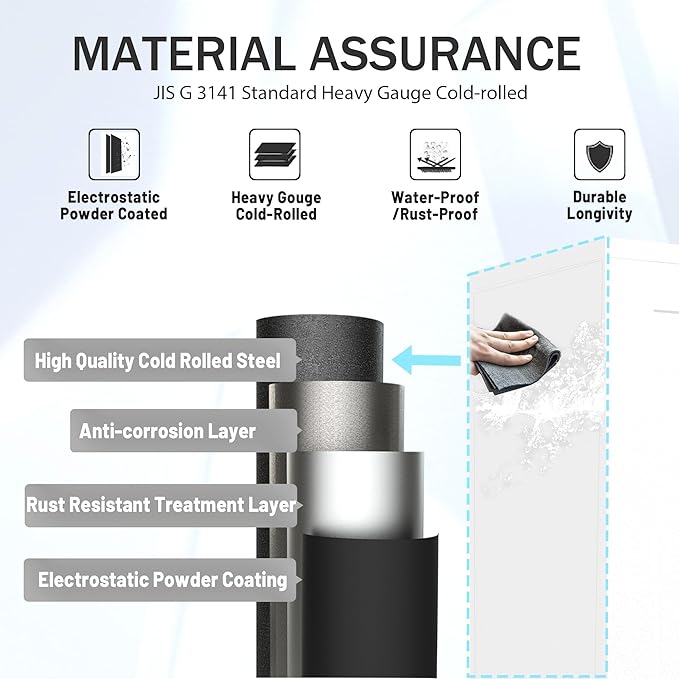 61.02" Pantry Cabinet, Kitchen Pantry Storage Cabinets with Adjustable Shelves and Feet, White Pantry Storage Cabinet for Kitchen, Dining Room, Living Room and Bathroom (White) Metal