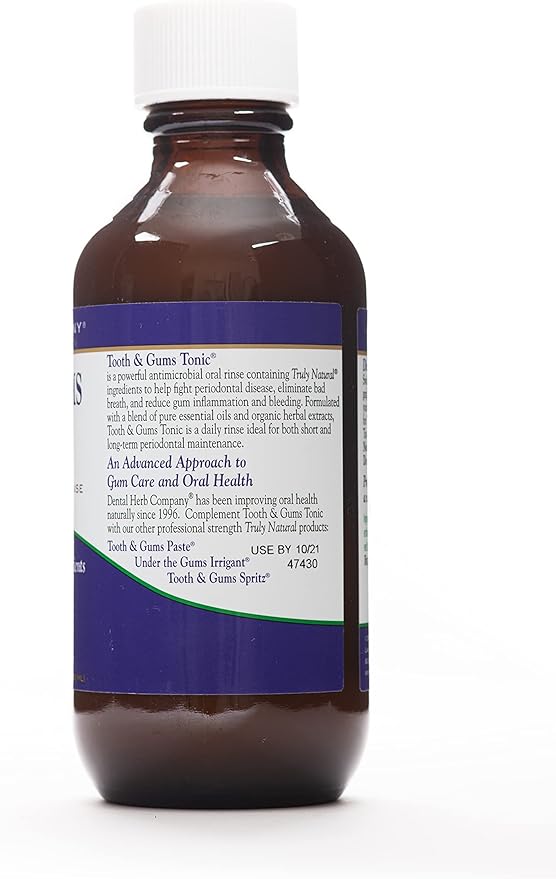 Dental Herb Company - Tooth & Gums Tonic (18 oz.) Mouthwash and Essentials Paste (Kit) - Truly Natural - Alchohol and Fluoride Free. Controls Bleeding and inflamed Gums and relieves Dry Mouth.