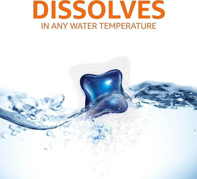 Amazon Basics Laundry Detergent Pods, 120 Pacs for 120 Medium Loads, Fresh Scent, (Previously Solimo) (Pack of 2)