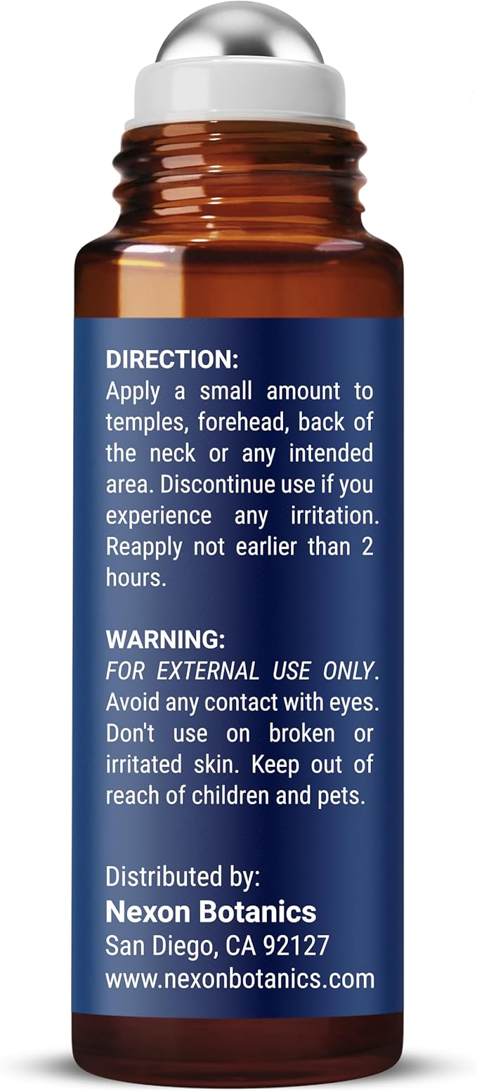 Frankincense Essential Oil Roll-On 10 ml - Pure, Natural Oil with Grapeseed for Aromatherapy & Skin Care - Nexon Botanics