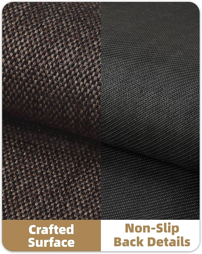 Color&Geometry Front Door Mat Indoor 24"x40", Rugs for Entryway, Non Slip Washable Low-Profile Inside, Entry Mat Entry Rug Door Mat Indoor Entrance, Brown (Rolled-up NO Creases)