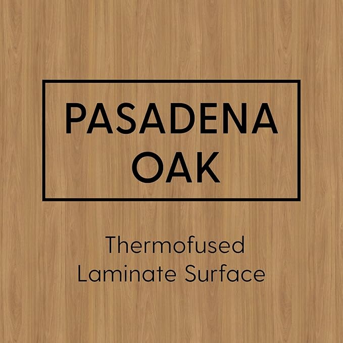 Factory Direct Partners FDP Rectangle (24 x 60 inch) Classroom Table with Adjustable Chunky Toddler Legs (15-24 in); Preschool, Kinder and Daycare Furniture - Pasadena Oak Top/Black Edge and Legs