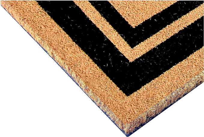 Calloway Mills 152963672Y Black Border 36" x 72" Monogram Doormat Letter (Y)