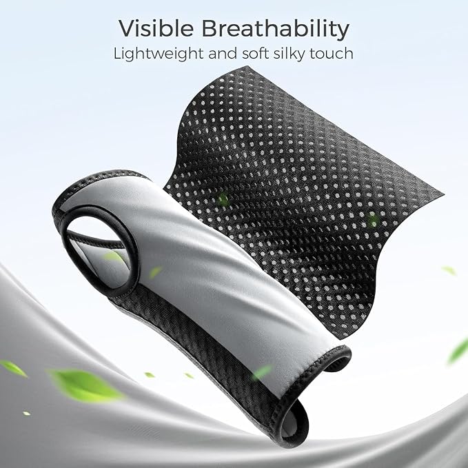 FREETOO Carpal Tunnel Wrist Brace Night Support Fit Right Hand for Work, Pain Relief Wrist Splint for Tendonitis, Arthritis, Sprain, Fit Women and Men, Wrist Immobilizer for Sleeping (XS, Black/Grey)