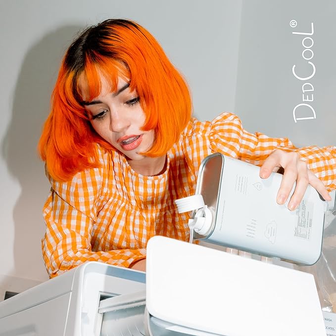 DedCool Liquid Laundry Dedtergent (Xtra Milk, 32 fl oz), Luxurious Fragrance, Scented, Removes Stains, Ideal for 60 Washes, Infused with Natural Essential Oils, Vegan, Non-Toxic, Cruelty & Dye Free