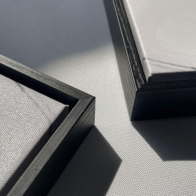 Framed Abstract Wall Art Blue Modern Art Wall Decor Artwork For Living Room Huge Wall Canvas Office Pictures For Navy Gold Modern Decorations For Bedroom Size 24x48in