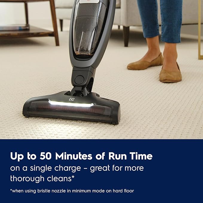 Electrolux WellQ7 Pet Cordless 2-in-1 Vacuum Cleaner with Motorized PetPro+ Nozzle for Easy Pet Hair Removal, 50-Minute Run Time, 2 Power Modes, Shale Gray