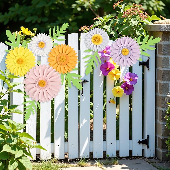 3D Paper Flowers Decorations for Wall, Large Daisy Paper Flowers for Bulletin Board, Wedding, Baby Shower, Tea Party, Classroom, Bedroom Decor