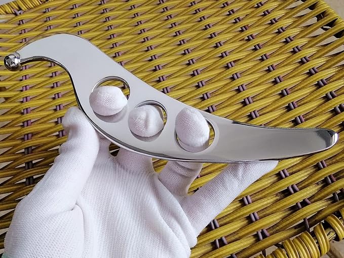 Gua sha Tool gua sha Stainless Steel iastm Tool Gussha Massage Tool Muscle Scraping Tool for Soft Tissue Therapy and Reduce Arms,Back, Legs, Neck Muscle Pain(zhisandong)………