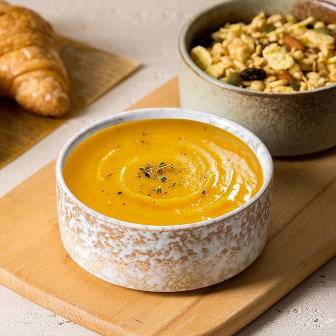 Ceramic Bowl Sets of 4, 4.5 Inches Mix Color, Small Bowls Set Farmhouse Vintage Color Bowls for Kitchen, 10 oz Bowl for Dessert, Dip, Side Dishes, Ice Cream, Fruit, Rice Dishwasher Microwave Safe