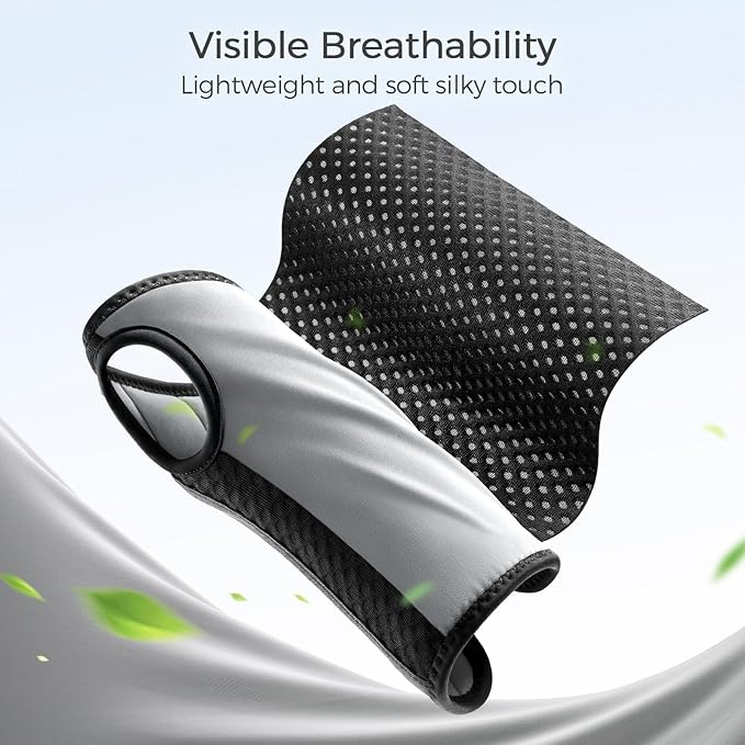 FREETOO Carpal Tunnel Wrist Brace Night Support Fit Right Hand for Work, Pain Relief Wrist Splint for Tendonitis, Arthritis, Fit Women and Men, Wrist Stabilizer Brace for Sleeping (L/XL, Black/Pink)