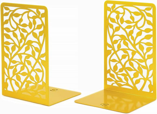 CNK Book Ends Bookends for Decorative Books Holder Bookend Shelves End Hold Heavy Duty Holders Stoppers Metal Stopper Cute Boho Bookshelf Holds Cookbook Office Home Set of 2 Bookends Pair Gold
