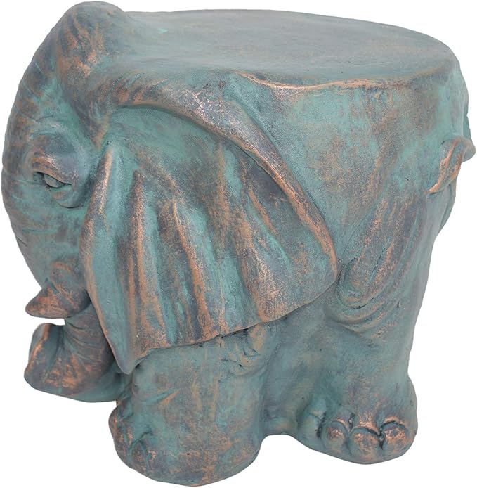 Christopher Knight Home Salome Elephant Garden Stool, Copper Patina