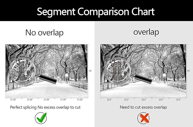 Beautiful 3D Snowy Forest Wallpaper Gray New York Park Landscape Wall Mural Living Room Bedroom (Not Peel and Stick)