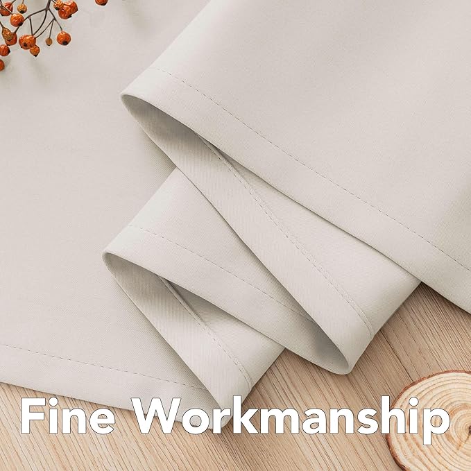 H.VERSAILTEX Thermal Insulated Blackout Window Panels Microfiber Formaldehyde-Free Kids Curtains for Holiday Season Home Decoration,Grommet Top,52 by 96 - Inch - Fog - Set of 2