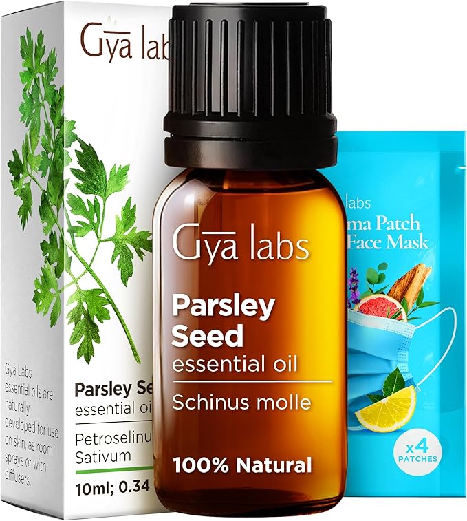 Gya Labs Parsley Essential Oil for Skin - 0.34 Fl Oz - 100% Pure Natural Parsley Oil for Diffuser, Hair & Candle Making Scent