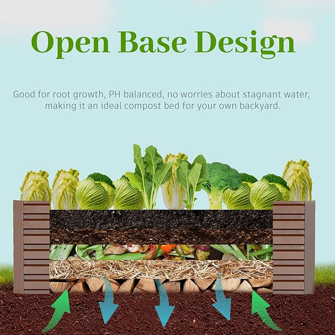 6x3x2 ft Raised Garden Bed, Large Metal Planter Raised Beds, Planters for Outdoor Plants for Vegetables, Flowers, Herbs, Fruits, and Succulents.(4 Pcs)