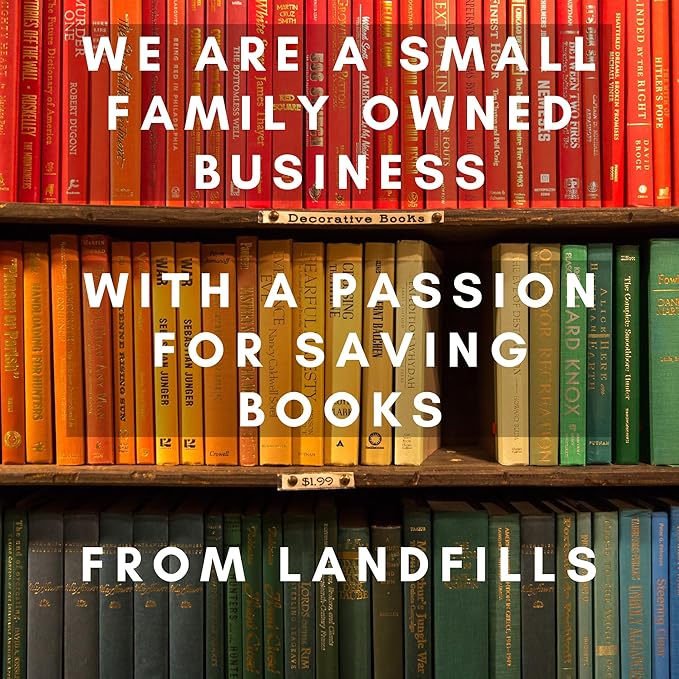 Curated Decorative Books Hardcover Décor Books for Home Décor, Choose Color, Interior Design, Office, Wedding Display, Instant Library, or Staging (Jeans, Three Feet)