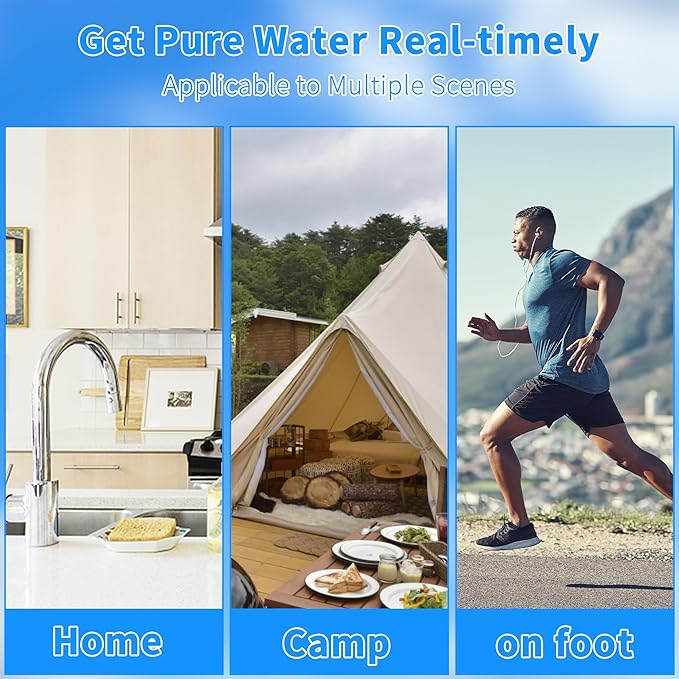 2 Pack Black Filters, Water Filter Replacement for Berkey BB9-2, Compatible with Berkey Gravity Water Filter Systems