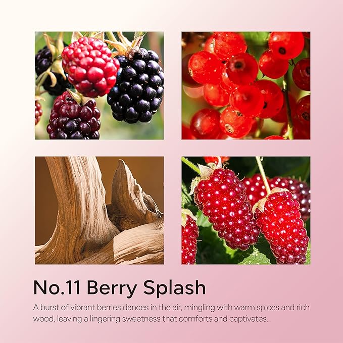 Berry Splash Luxury Scented Candles, 9oz Soy Wax Candles for Home Scented, BlackBerry, Boysenberry & Woods Scent, Long Burning Time, Gifts for Women, Friends, Men, Sister, Mom, Teacher