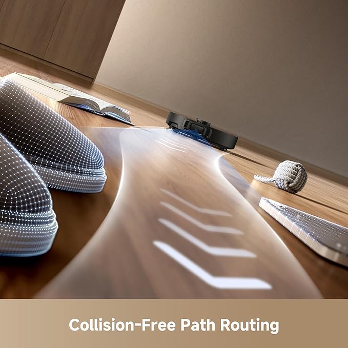 DREAME L40s Ultra Robot Vacuum and Mop, Auto-Empty, Mop Self-Cleaning, 1,9000Pa Suction, 100% Detangling DuoBrush, Extending Mops and Side Brush, 40mm Obstacle Clearing, App & Voice Control (Black)